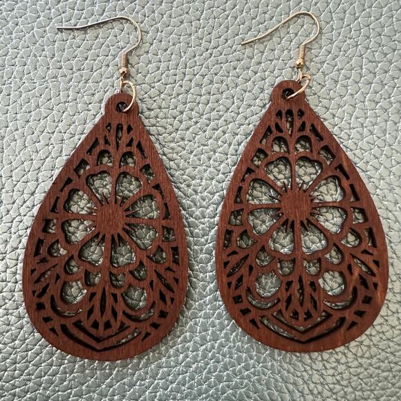 Boho Bollywood Mandala Indie Intricate Earrings - Picture 1 of 3